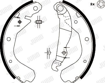 JURID Piduriklotside komplekt 361371J