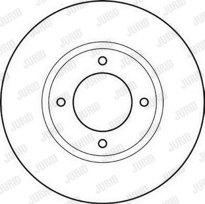 JURID Тормозной диск 561003J