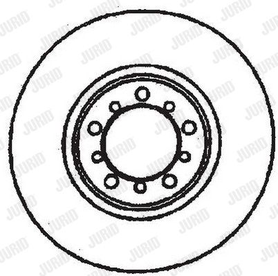 JURID Тормозной диск 561283J