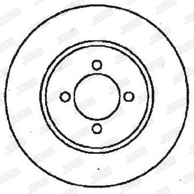 JURID Тормозной диск 561375JC