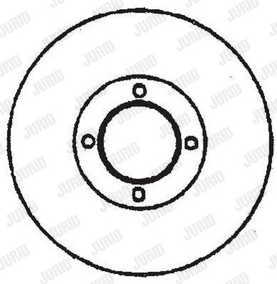 JURID Тормозной диск 561435J