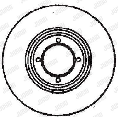 JURID Тормозной диск 561509J