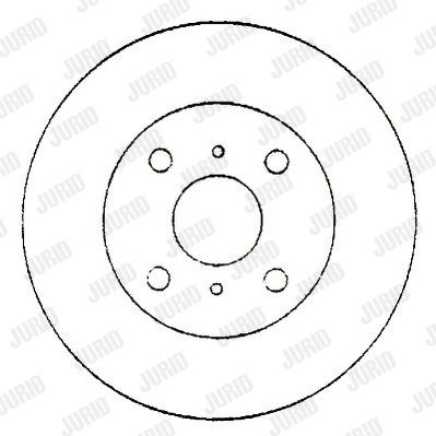 JURID Тормозной диск 561864J