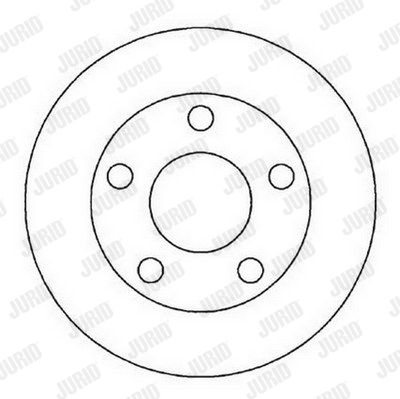 JURID Тормозной диск 562005JC