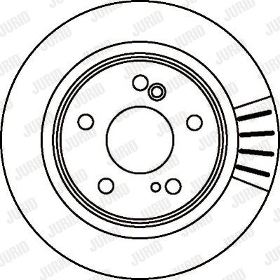 JURID Тормозной диск 562037J