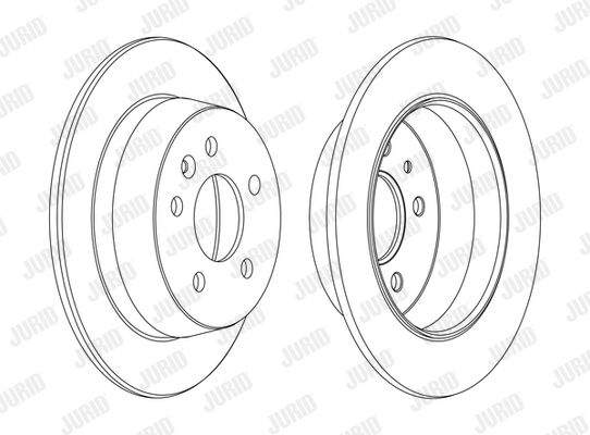 JURID Тормозной диск 562065JC