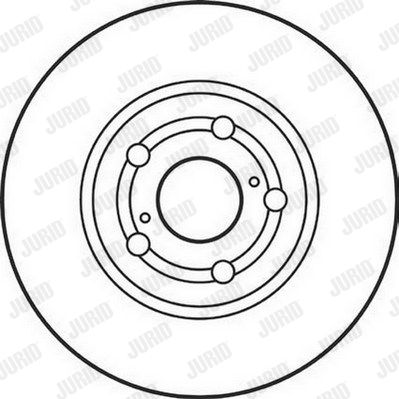 JURID Тормозной диск 562125J
