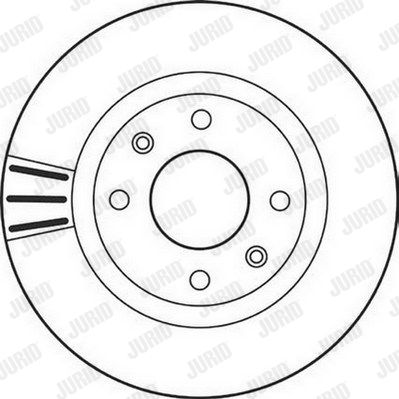 JURID Тормозной диск 562128J