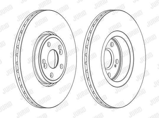 JURID Тормозной диск 562187JC