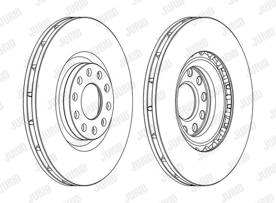 JURID Тормозной диск 562205J