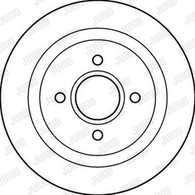 JURID Тормозной диск 562208JC