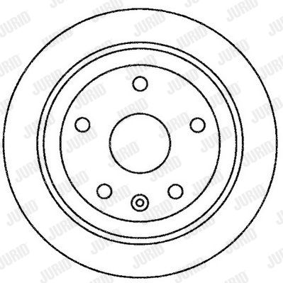 JURID Тормозной диск 562256J