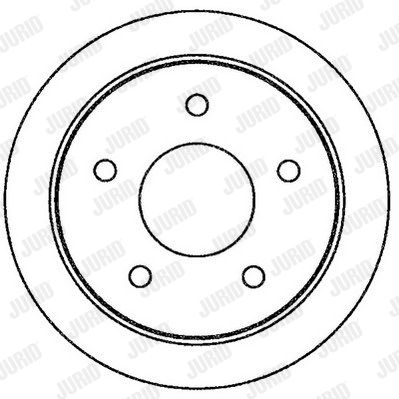 JURID Тормозной диск 562264J