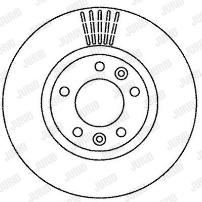 JURID Тормозной диск 562266JC