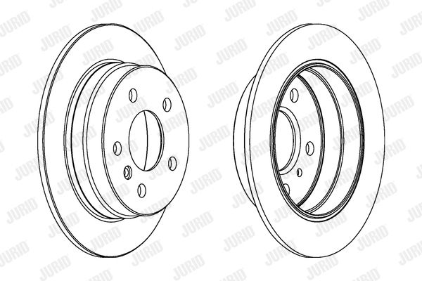 JURID Тормозной диск 562274JC