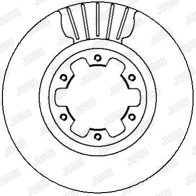 JURID Тормозной диск 562279J