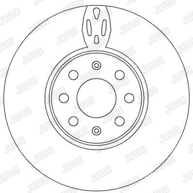 JURID Тормозной диск 562297JC