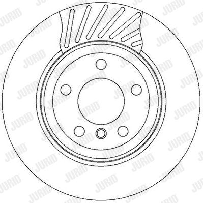 JURID Тормозной диск 562327J
