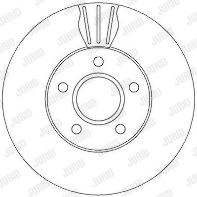 JURID Тормозной диск 562364JC