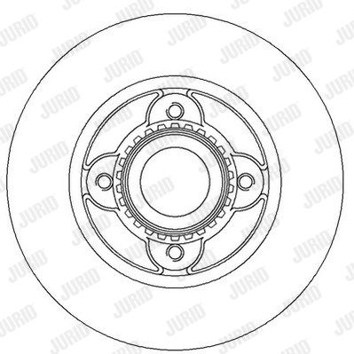 JURID Тормозной диск 562366J
