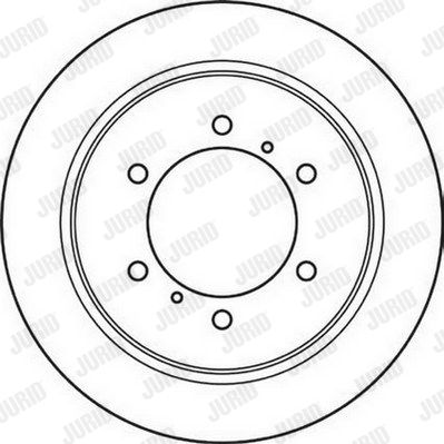 JURID Тормозной диск 562380JC