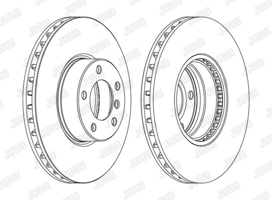 JURID Тормозной диск 562384JC-1