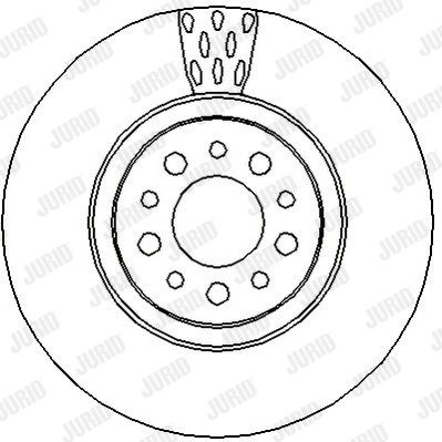 JURID Тормозной диск 562391J