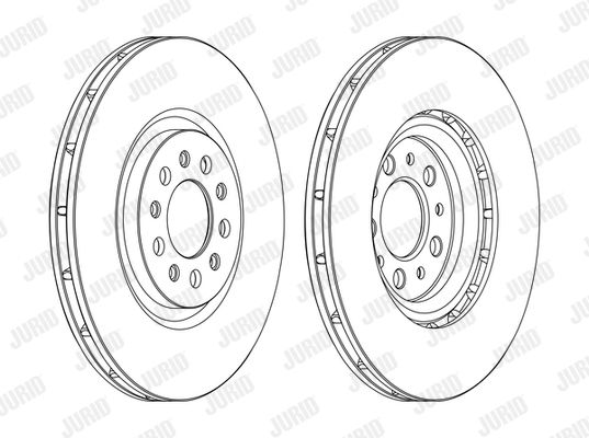 JURID Тормозной диск 562391JC-1