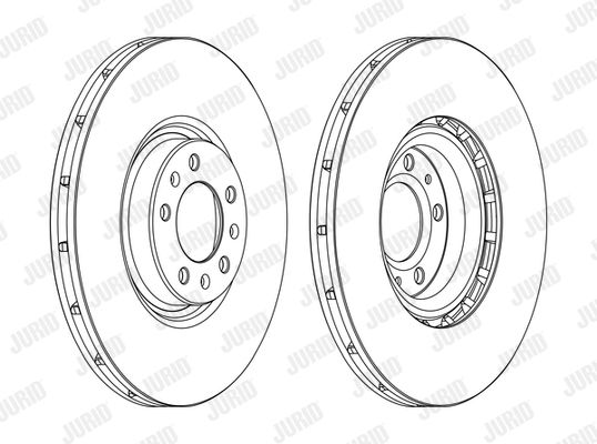 JURID Тормозной диск 562398JC-1