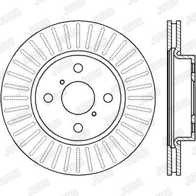 JURID Тормозной диск 562421JC