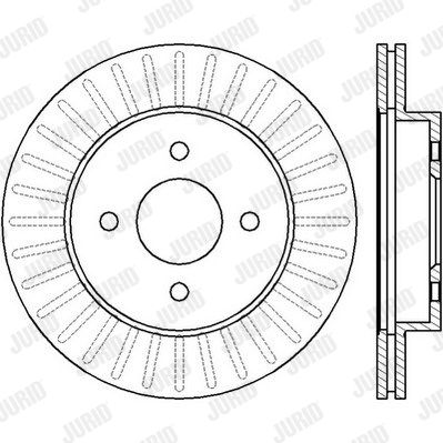 JURID Тормозной диск 562424JC