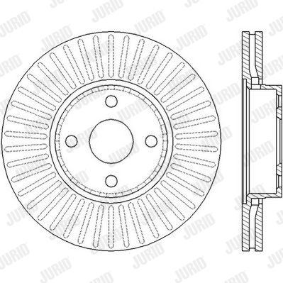 JURID Тормозной диск 562436JC