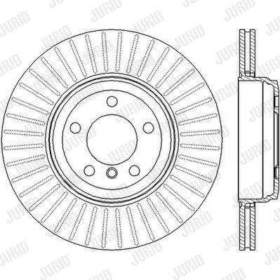 JURID Тормозной диск 562437JC
