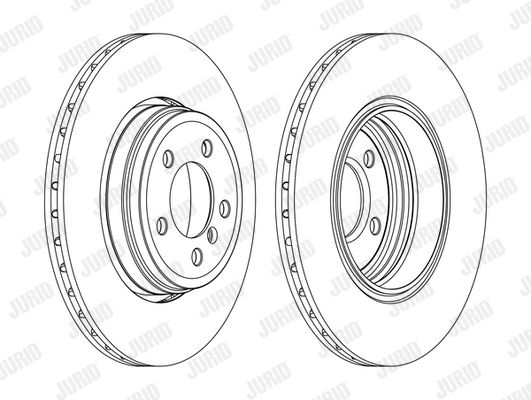 JURID Тормозной диск 562437JC-1