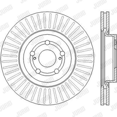 JURID Тормозной диск 562439J