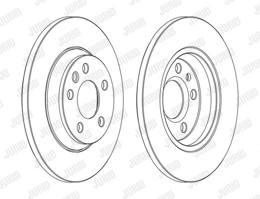 JURID Тормозной диск 562448J