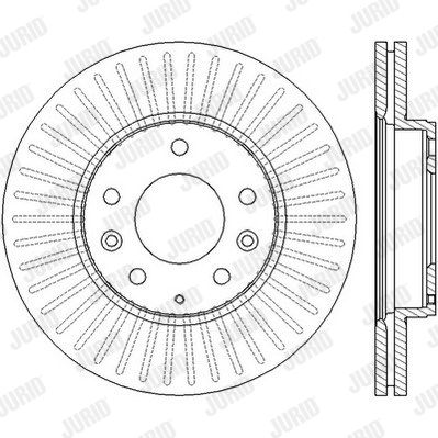 JURID Тормозной диск 562449JC