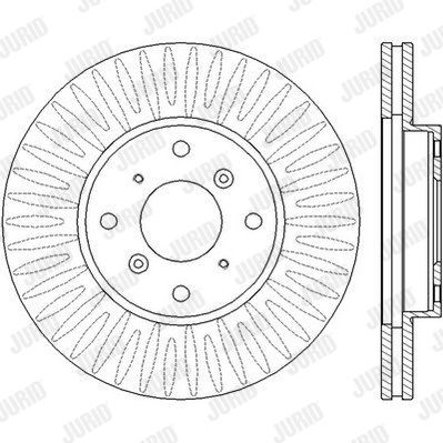 JURID Тормозной диск 562458J
