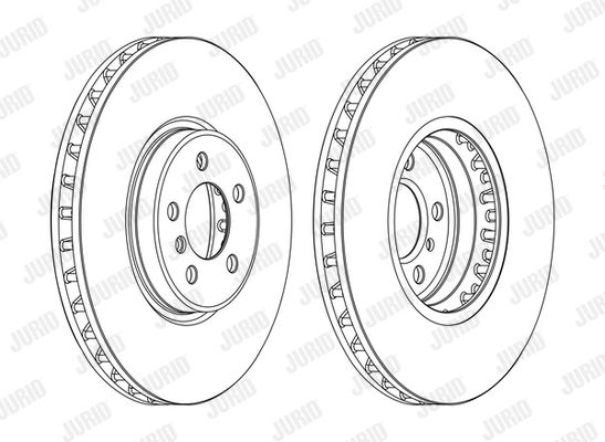 JURID Тормозной диск 562522JC-1