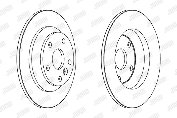 JURID Тормозной диск 562536JC