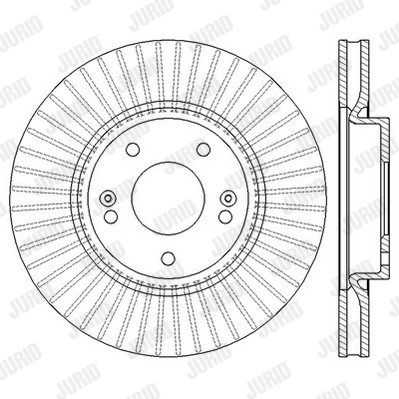 JURID Тормозной диск 562550JC