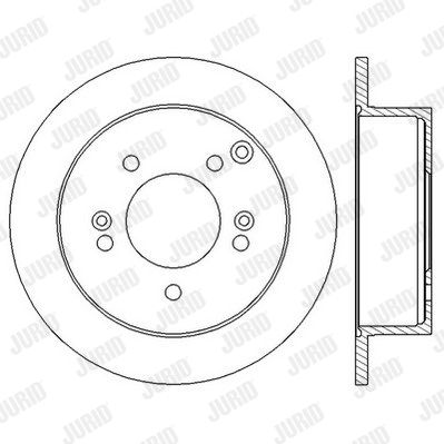 JURID Тормозной диск 562552JC