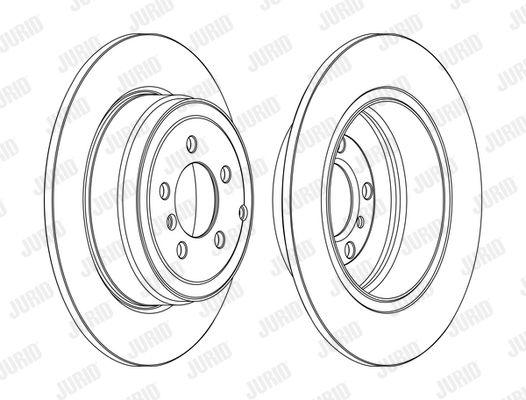 JURID Тормозной диск 562558JC-1
