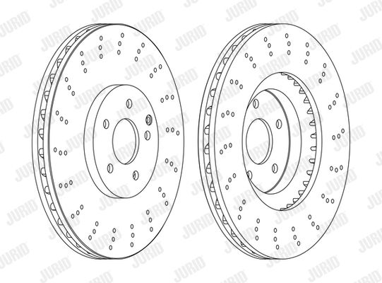 JURID Тормозной диск 562569JC-1