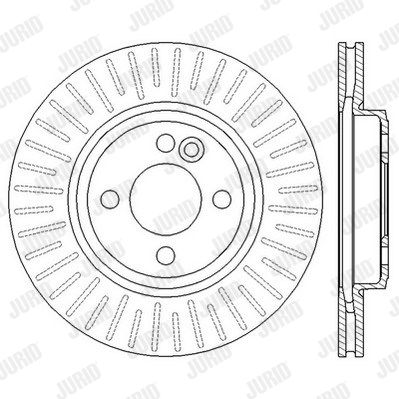 JURID Тормозной диск 562570JC