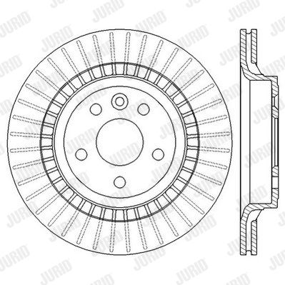 JURID Тормозной диск 562605JC