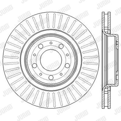 JURID Тормозной диск 562607JC