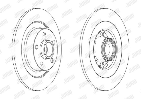 JURID Тормозной диск 562608J-1