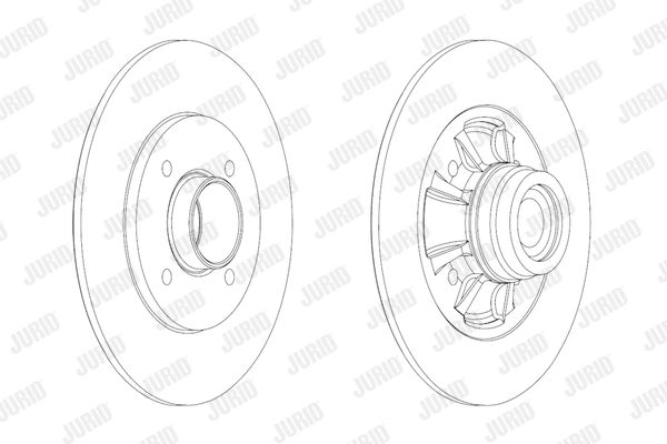 JURID Тормозной диск 562610J