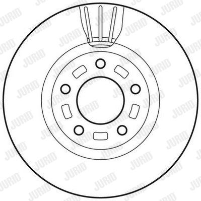 JURID Тормозной диск 562635JC